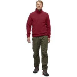 Norrona Warm2 Halfzip Trui Unisex - Rhubarb Melange -Norrona norrona warm2 halfzip unisex pullover rhubarb melange 3 1032163