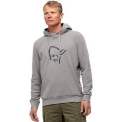 Norrona Warm2 Hood Hoodie Heren - Drizzle