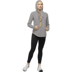 Norrona Warm2 Hood Hoodie Dames - Drizzle Melange -Norrona norrona warm2 hood women drizzle melange 3 1032246