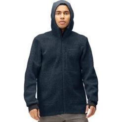 Norrona Warmwool3 Hood Jas Heren - Indigo Night