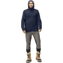 Norrona Warmwool3 Hood Jas Heren - Indigo Night -Norrona norrona warmwool3 hood jacket men indigo night 3 1258997